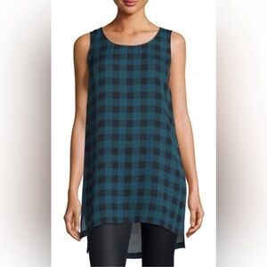 NWOT Eileen Fisher Silk Buffalo Check Tunic - size 2X